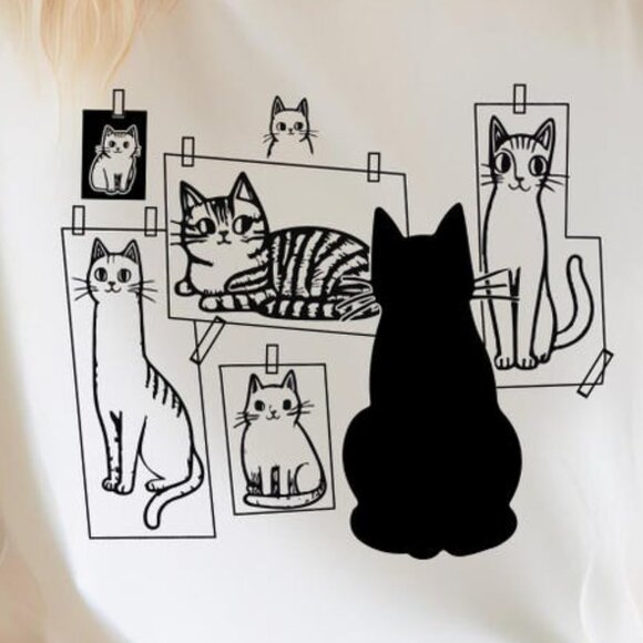 Cat Gallery T-shirt, This is Art and This is Artist Cat Shirt - Picture 2 of 3